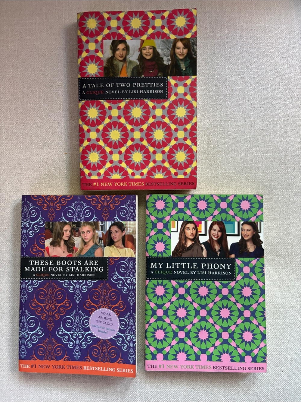 Set of 3 Lisi Harrison Clique Novels / Books